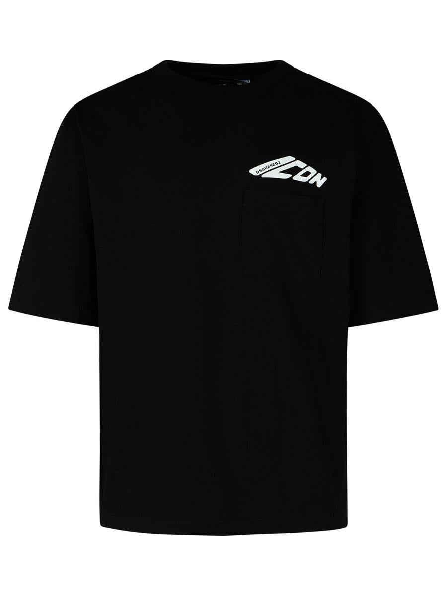 DSQUARED2 Black Cotton T-Shirt