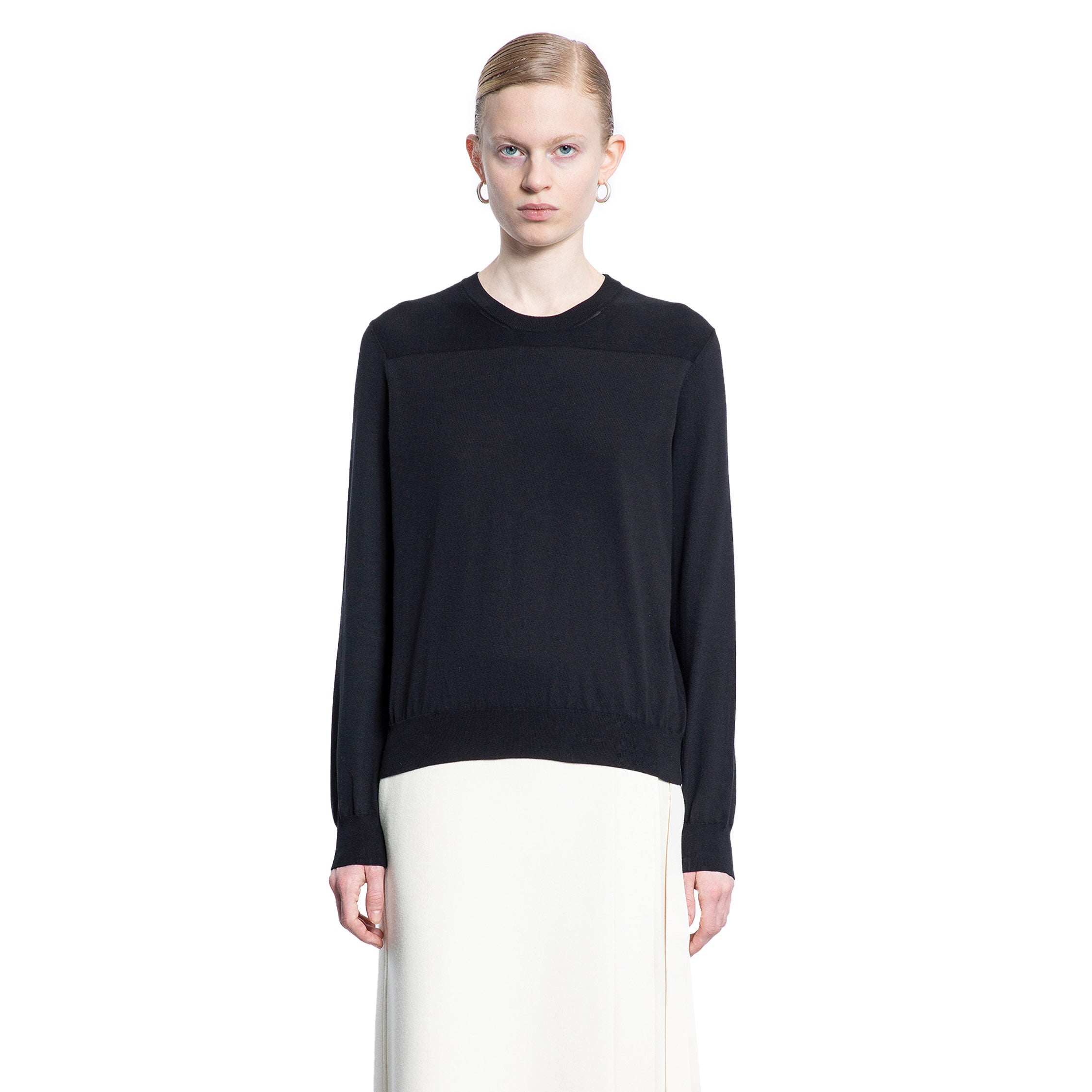 JIL SANDER WOMAN BLACK KNITWEAR
