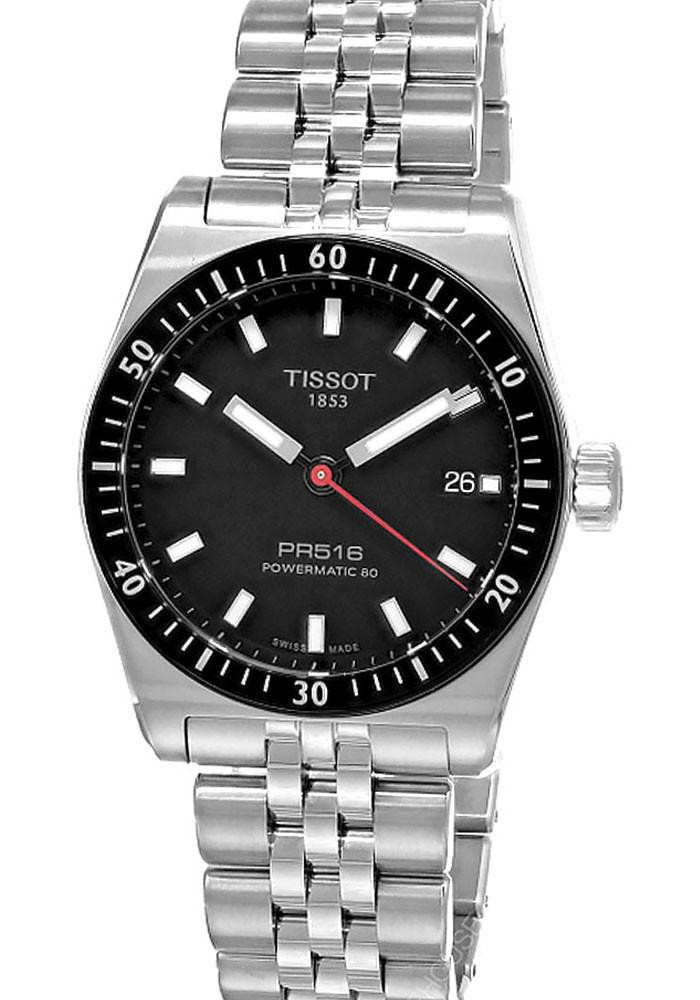 TISSOT T-Sport PR516 Powermatic 80 SS 38MM Black Dial Men's Watch T149.407.11.051.00 / T1494071105100