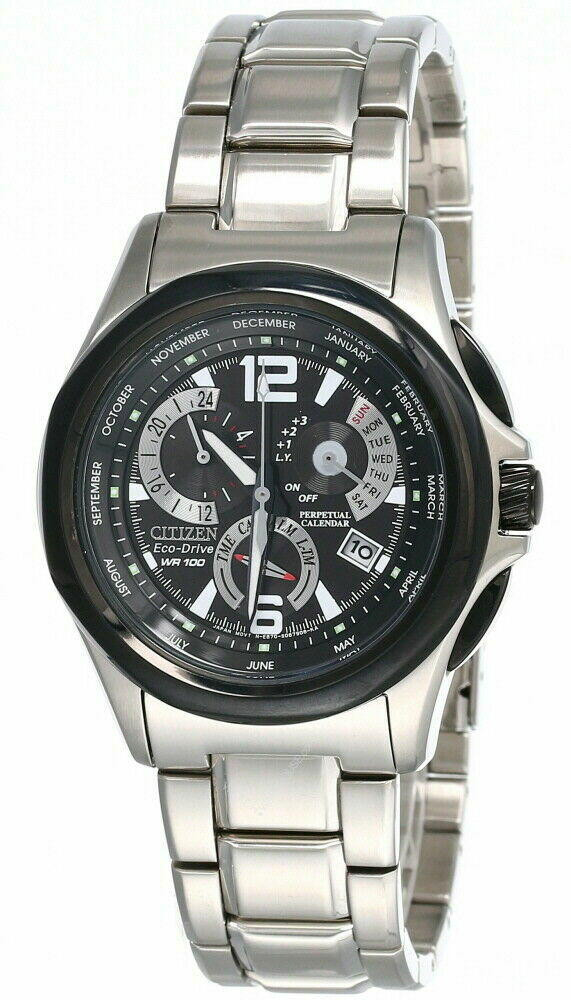 CITIZEN Eco-Drive Black Dial SS Men's Watch BL8065-59E