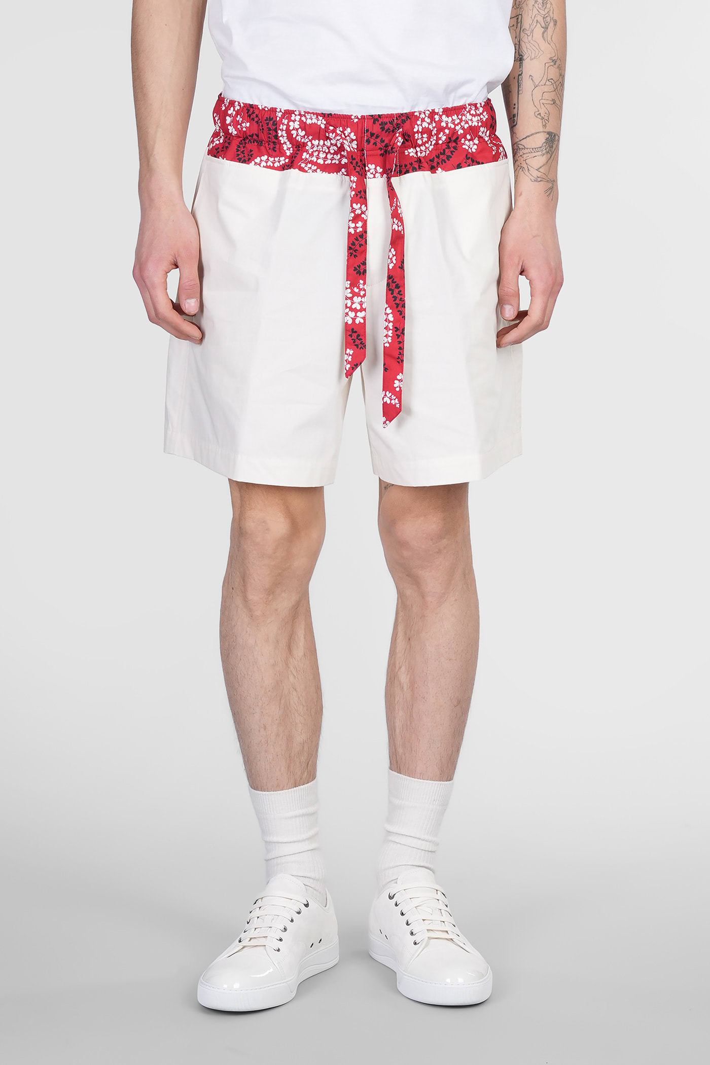 Lanvin 米色棉质短裤