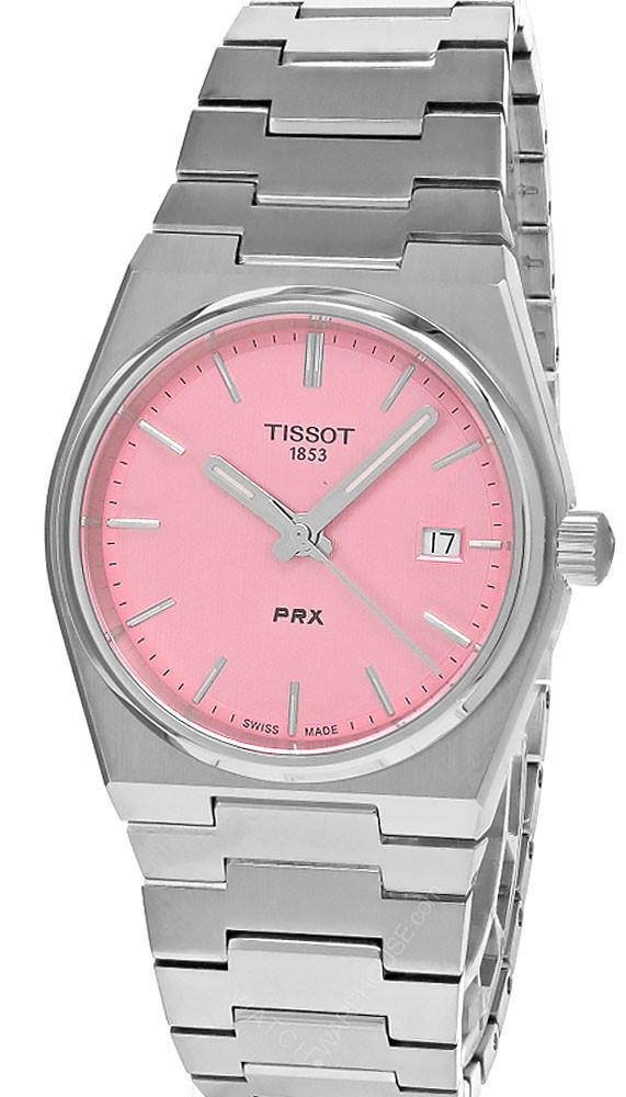 TISSOT PRX Quartz 35MM SS Pink Dial Unisex Watch T137.210.11.331.00 / T1372101133100
