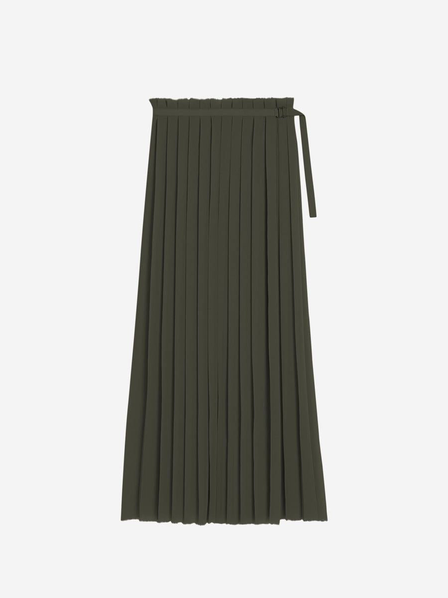 AMI Paris Pleated Maxi Skirt