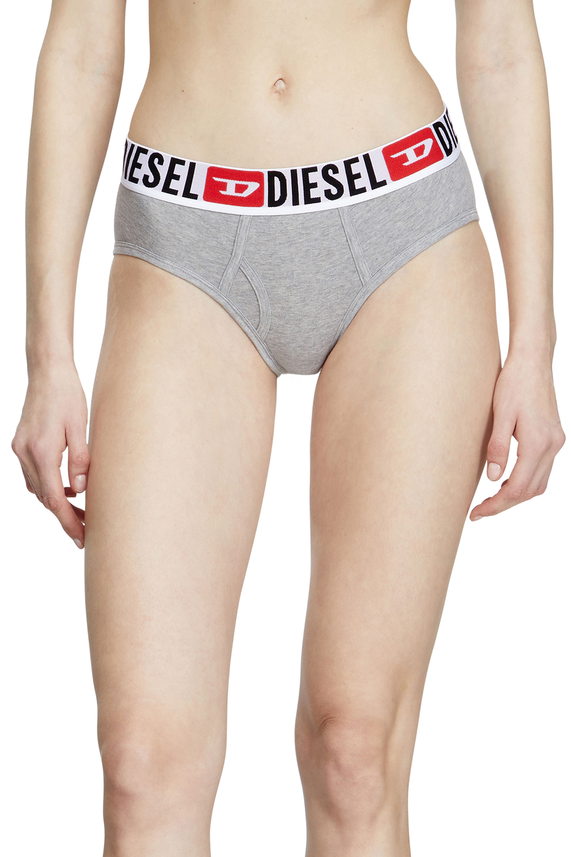 Diesel - Three-pack briefs with maxi-logo waist - Panties - Woman - Multicolor