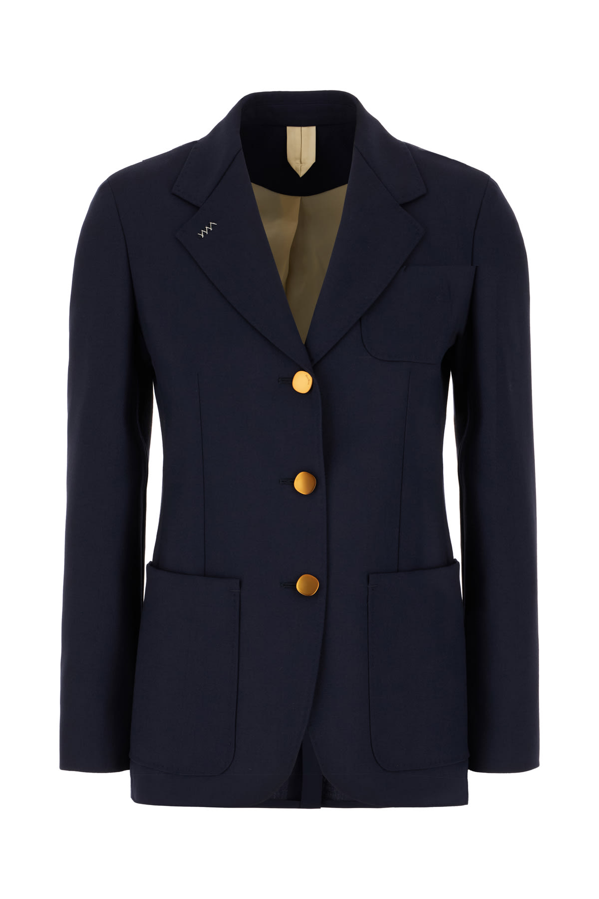 Max Mara 蓝色羊毛混纺夹克