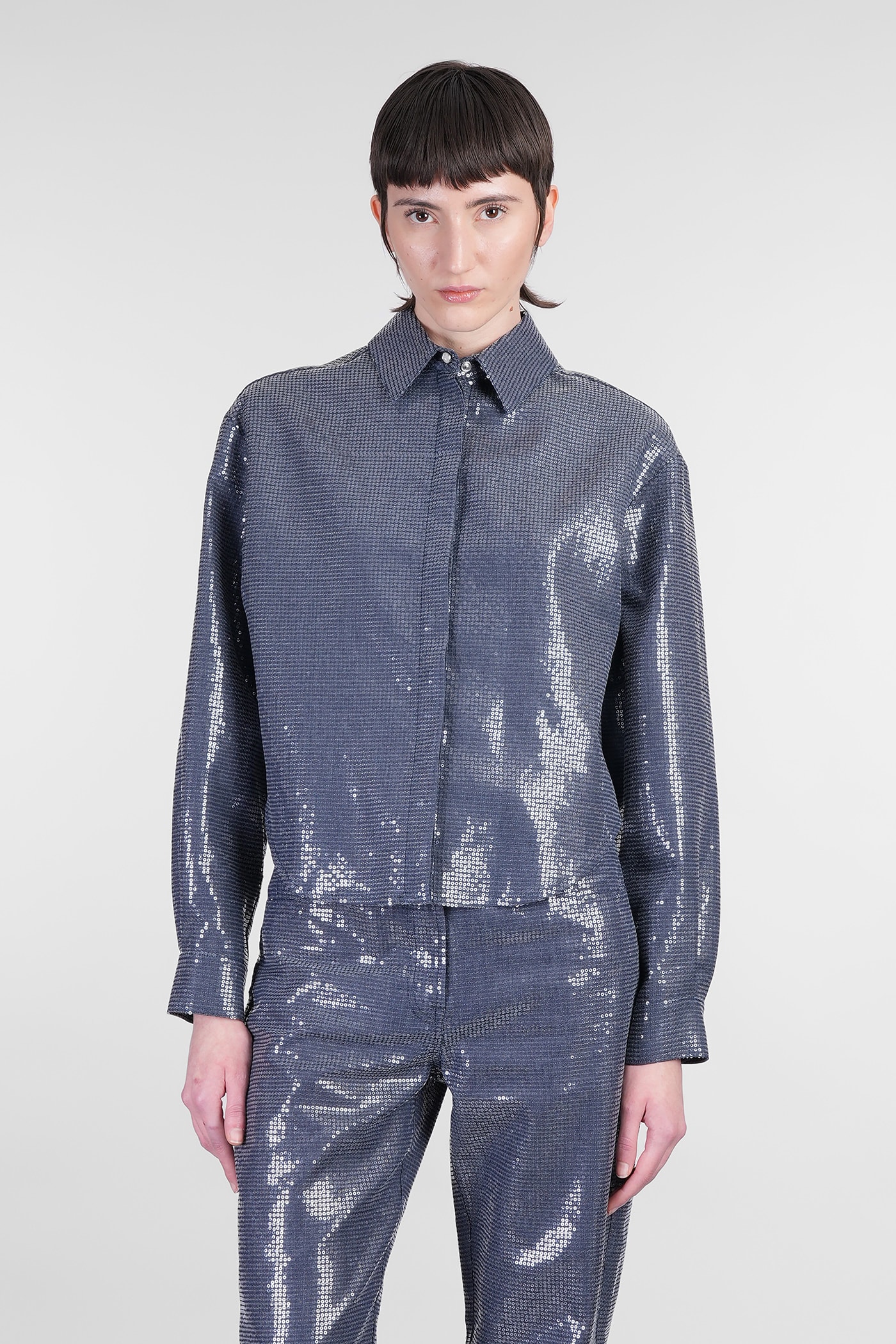 MVP Wardrobe Shirt In Blue Cotton