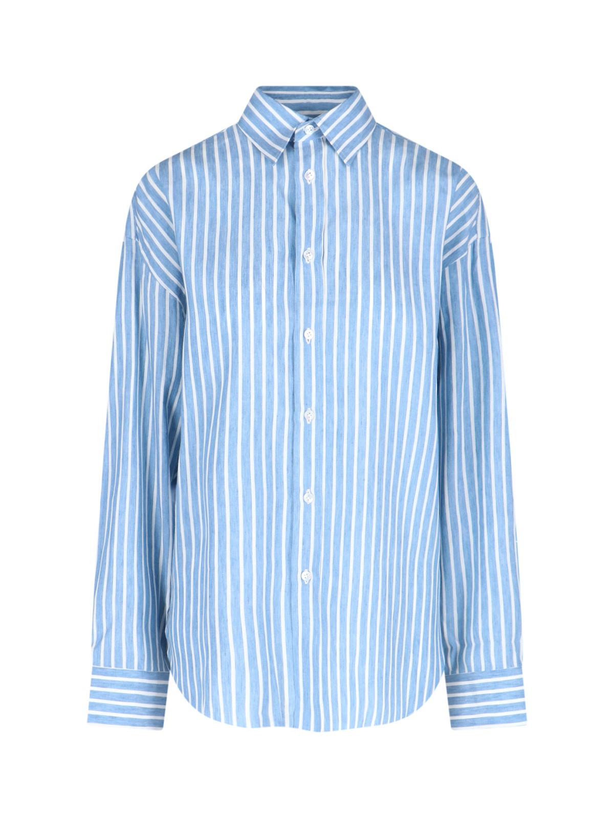 Finamore 1925 'Oriana' Oversized Linen Shirt