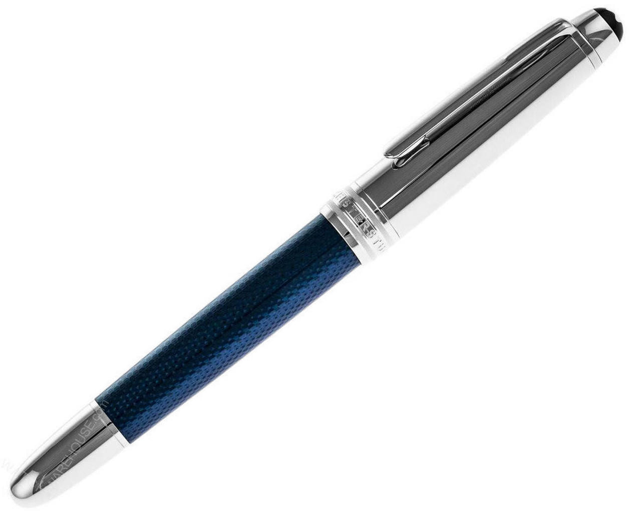 MONTBLANC Meisterstuck Solitaire DouÃ Blue Classique (F) Nib Fountain Pen 112892