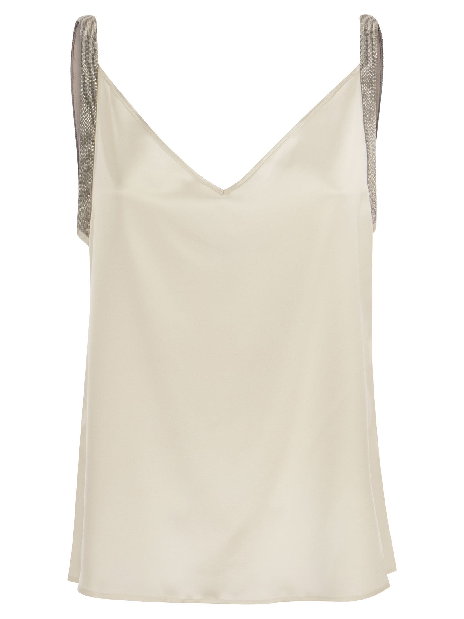 Fabiana Filippi Satin Lingerie Top