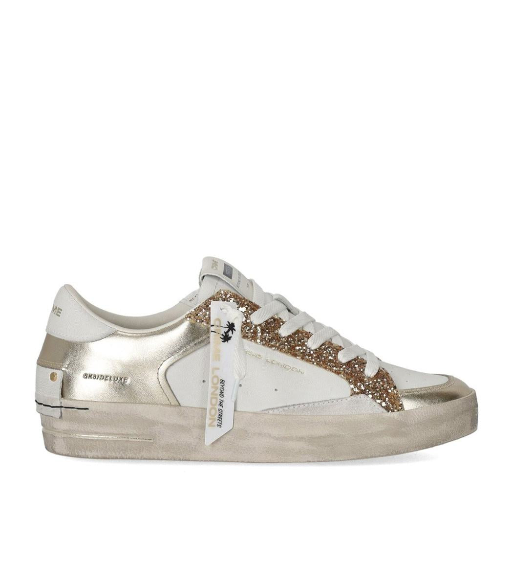Crime London Sk8 Deluxe 铂金闪耀滑板鞋