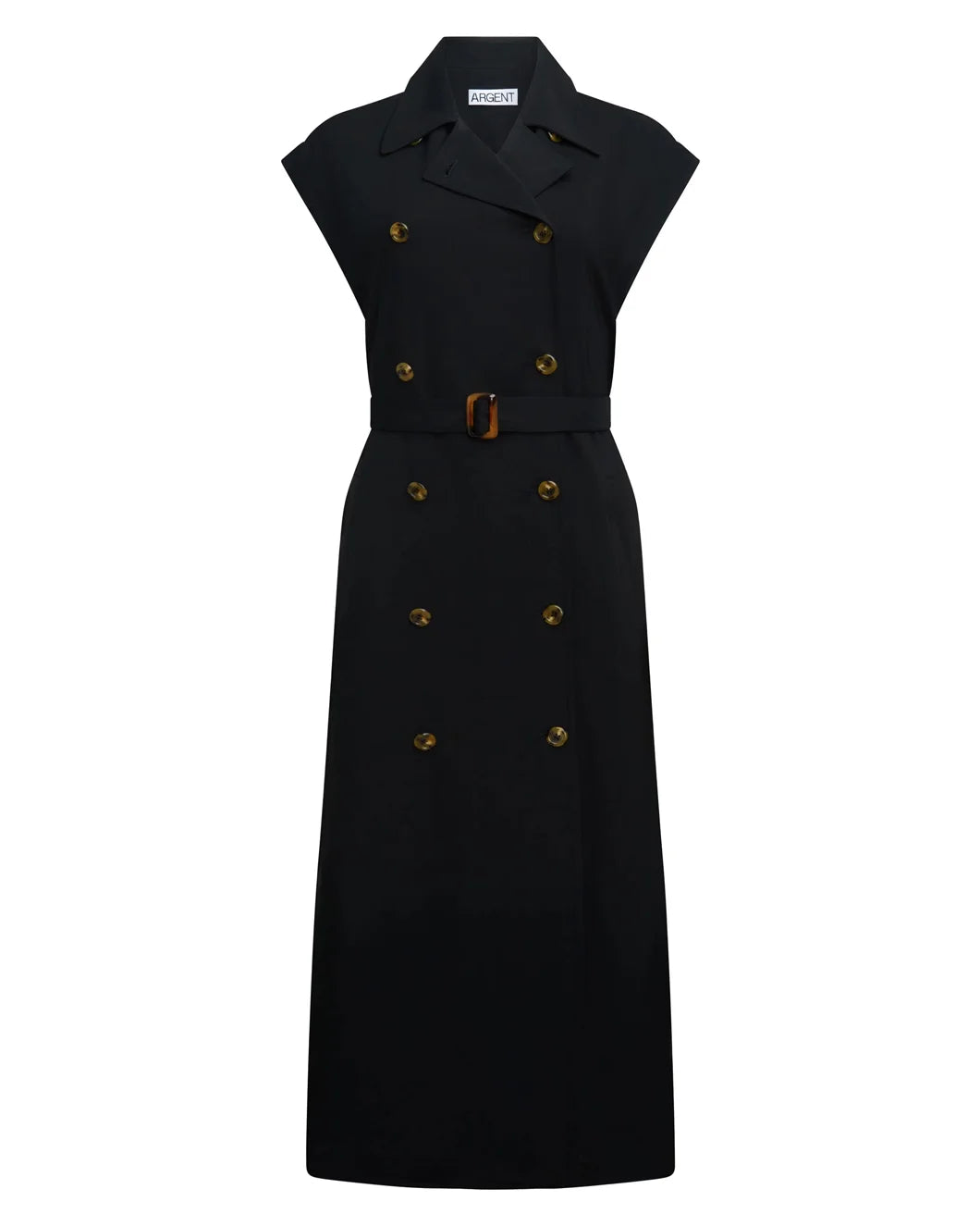 Trench Dress in Stretch Crepe