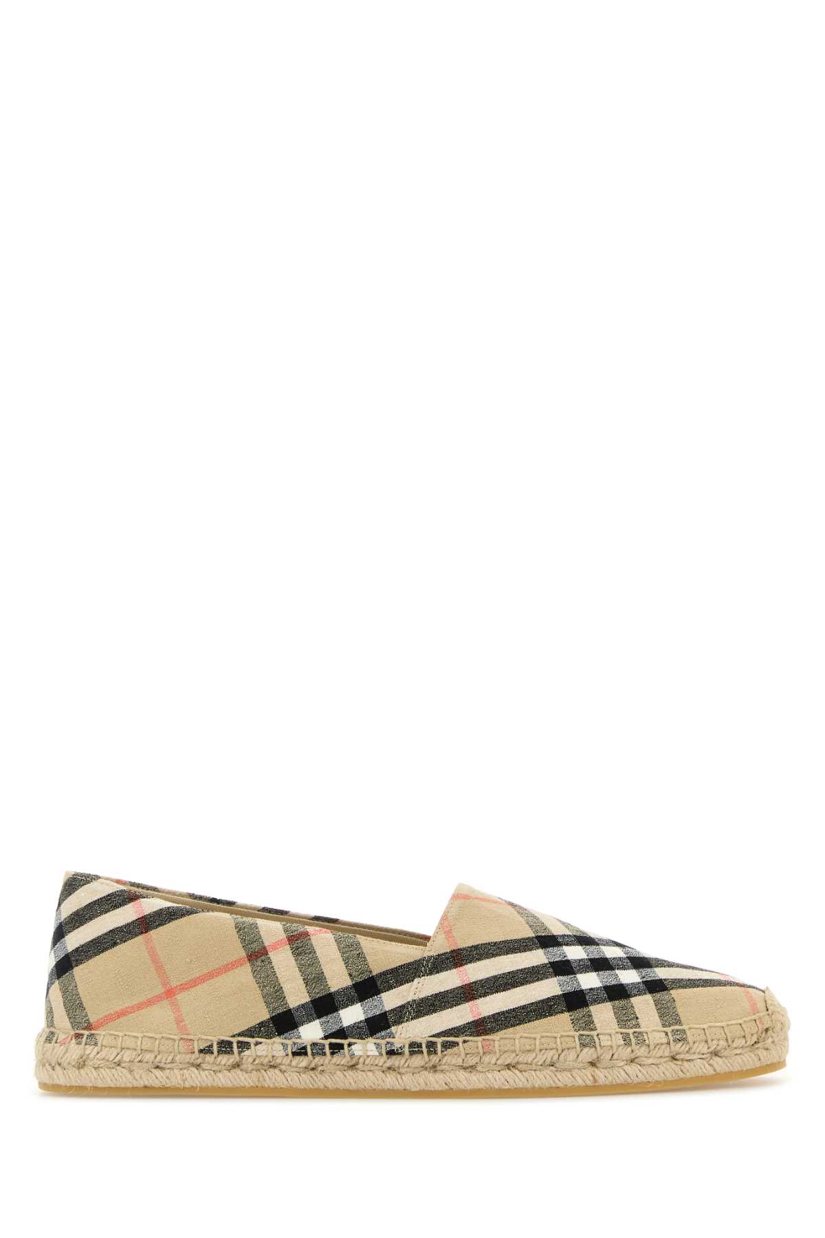 Burberry Embroidered Canvas Espadrilles