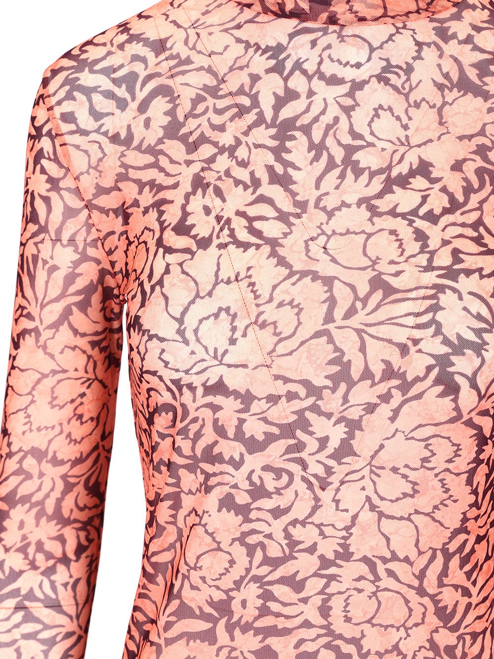 Dries Van Noten 弹力薄纱高领