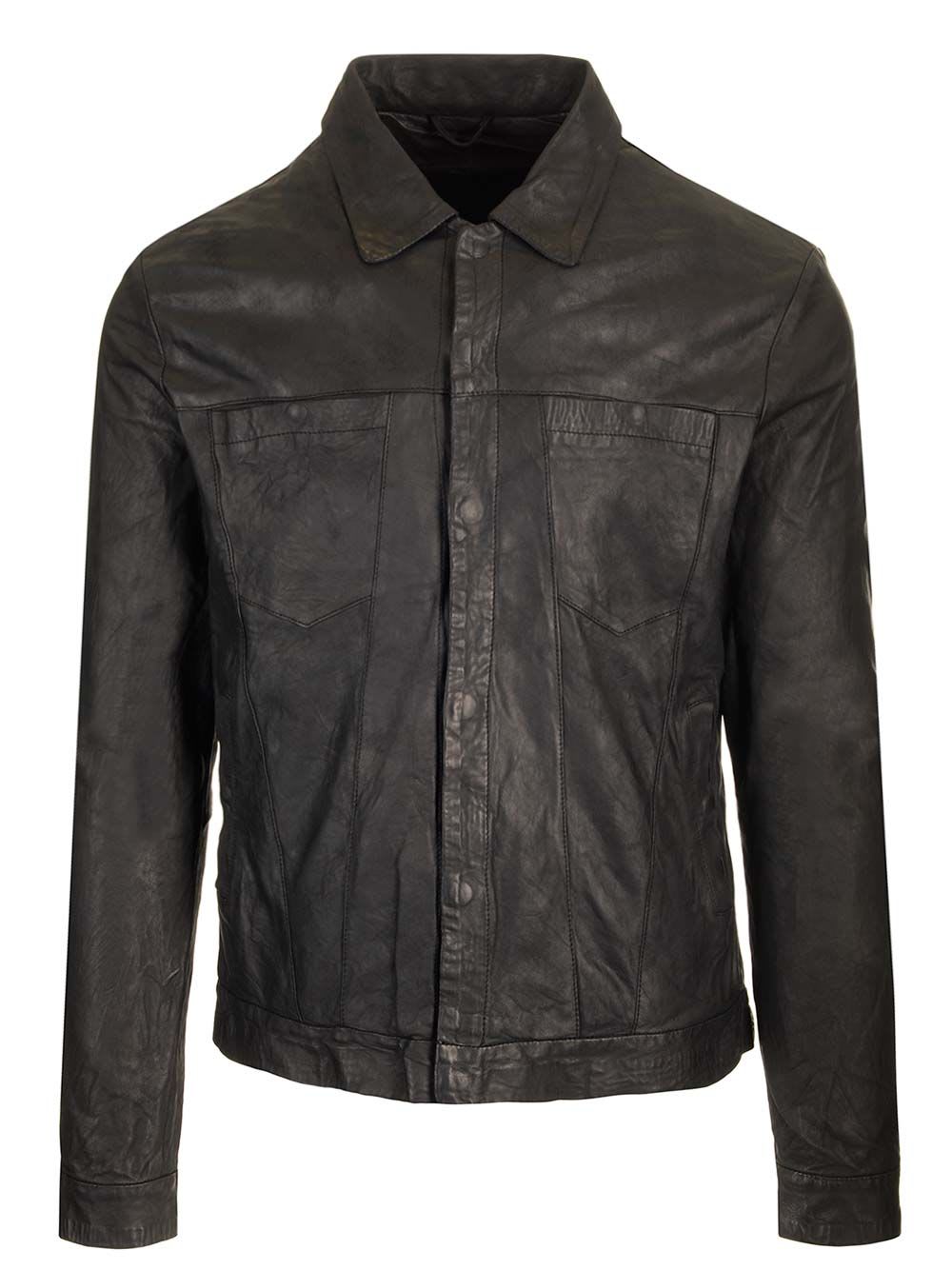 Giorgio Brato Jacket Brushed Vegetal Lamb Leather