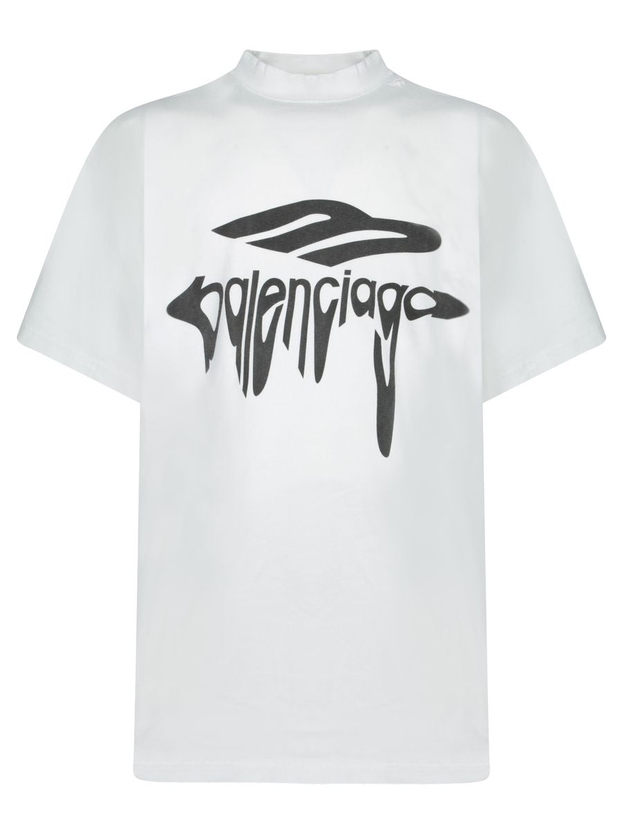 Balenciaga 3B Liquified Cotton T-Shirt
