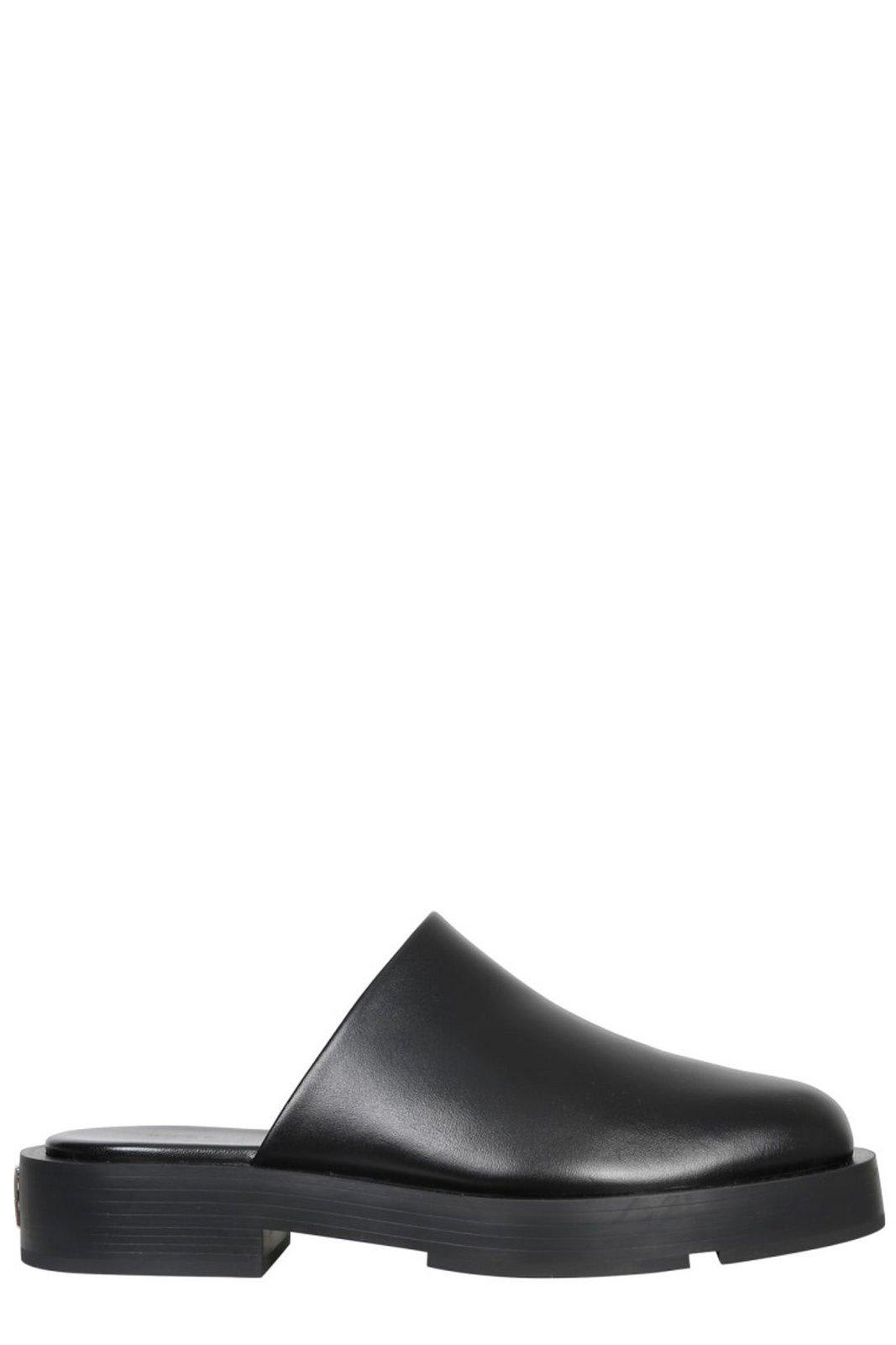 Givenchy 4g Plaque Squaretoe Mules