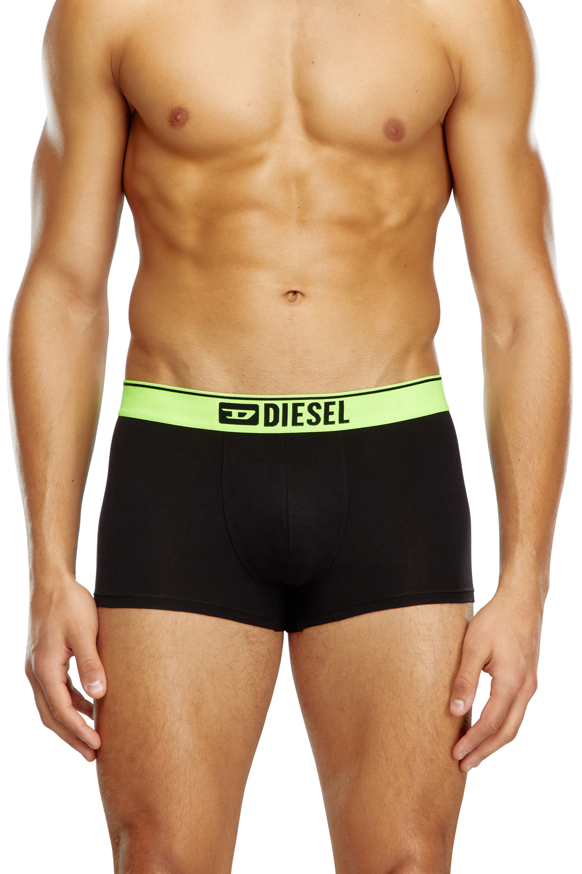 Diesel - Three-pack boxer briefs with pop-colour waist - Trunks - Man - Multicolor
