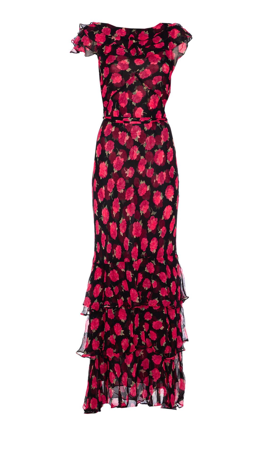 RIXO Rio Ruffled Gown