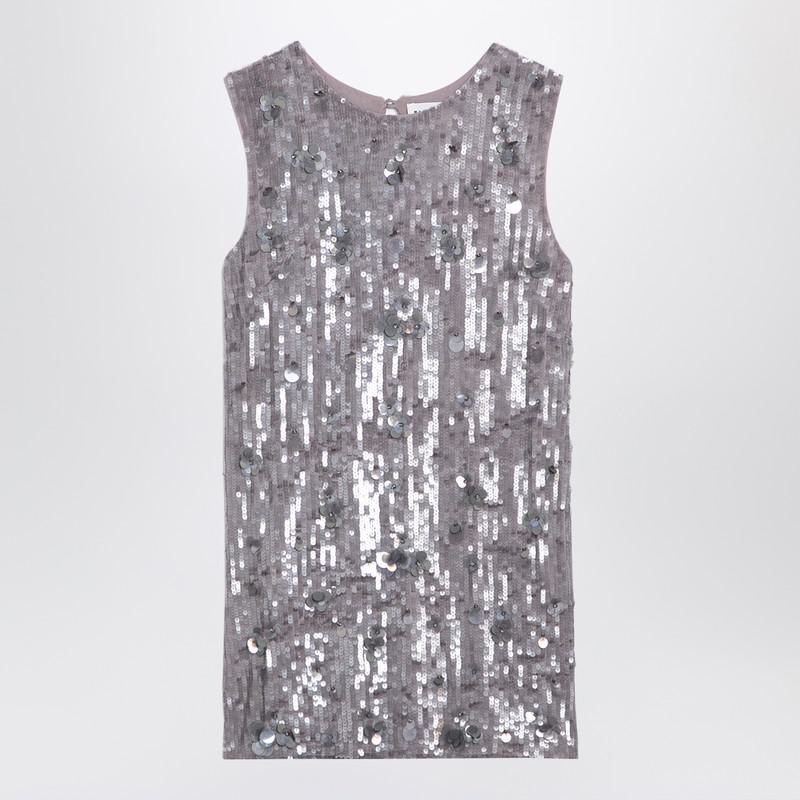 P. A.R. O.S. H. Mélange Mini Dress With Micro Sequins
