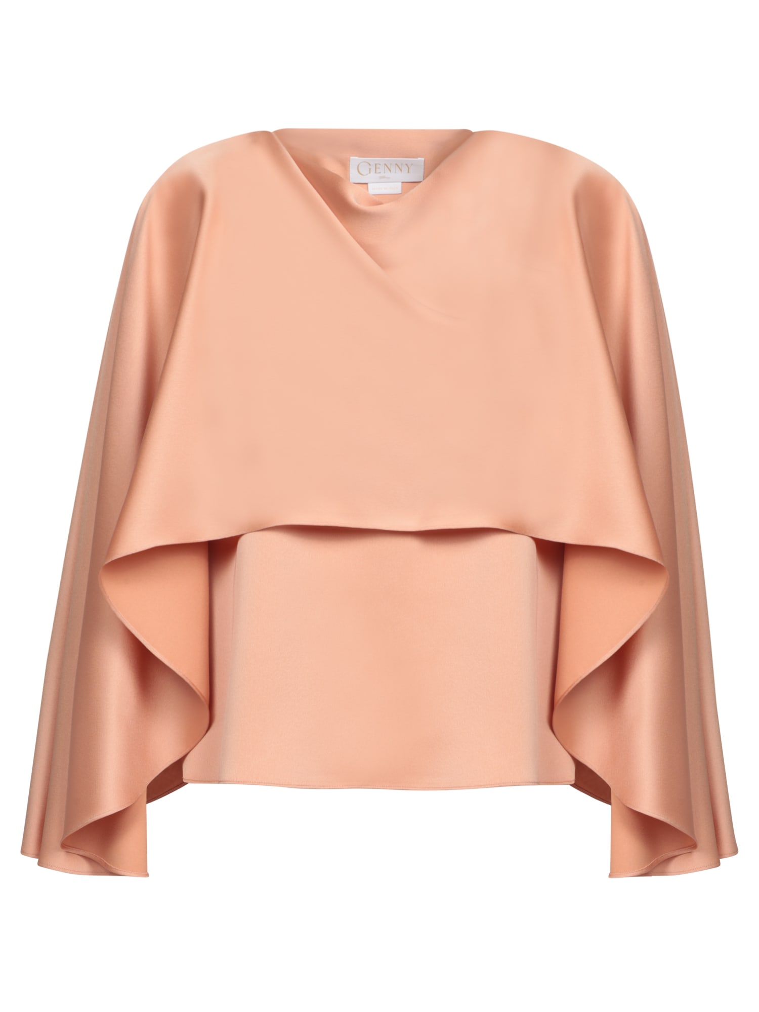 Genny Nude Satin Blouse