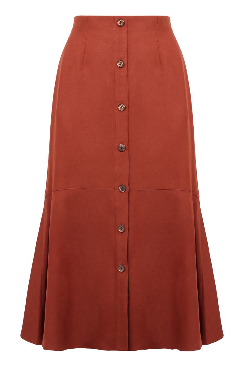 Agnona A-Line Midi Skirt