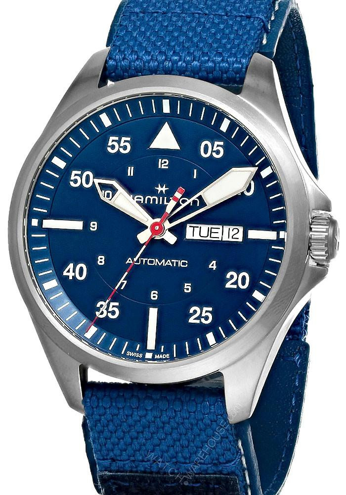HAMILTON Khaki Aviation Pilot Day Date Air-Glaciers Edition Men's Watch H64655941