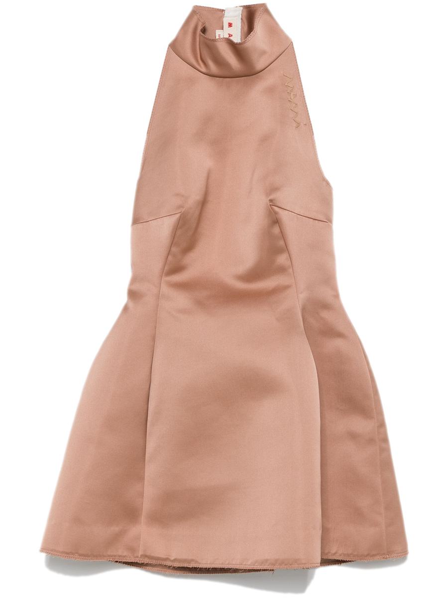 Marni Duchess Satin Mini Dress