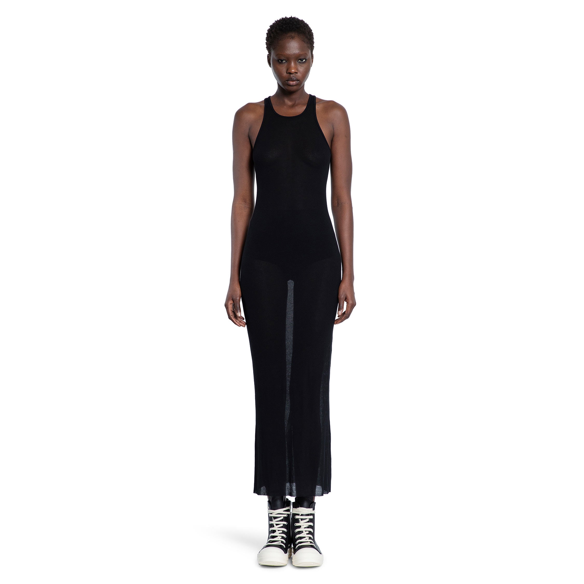 RICK OWENS WOMAN BLACK DRESSES