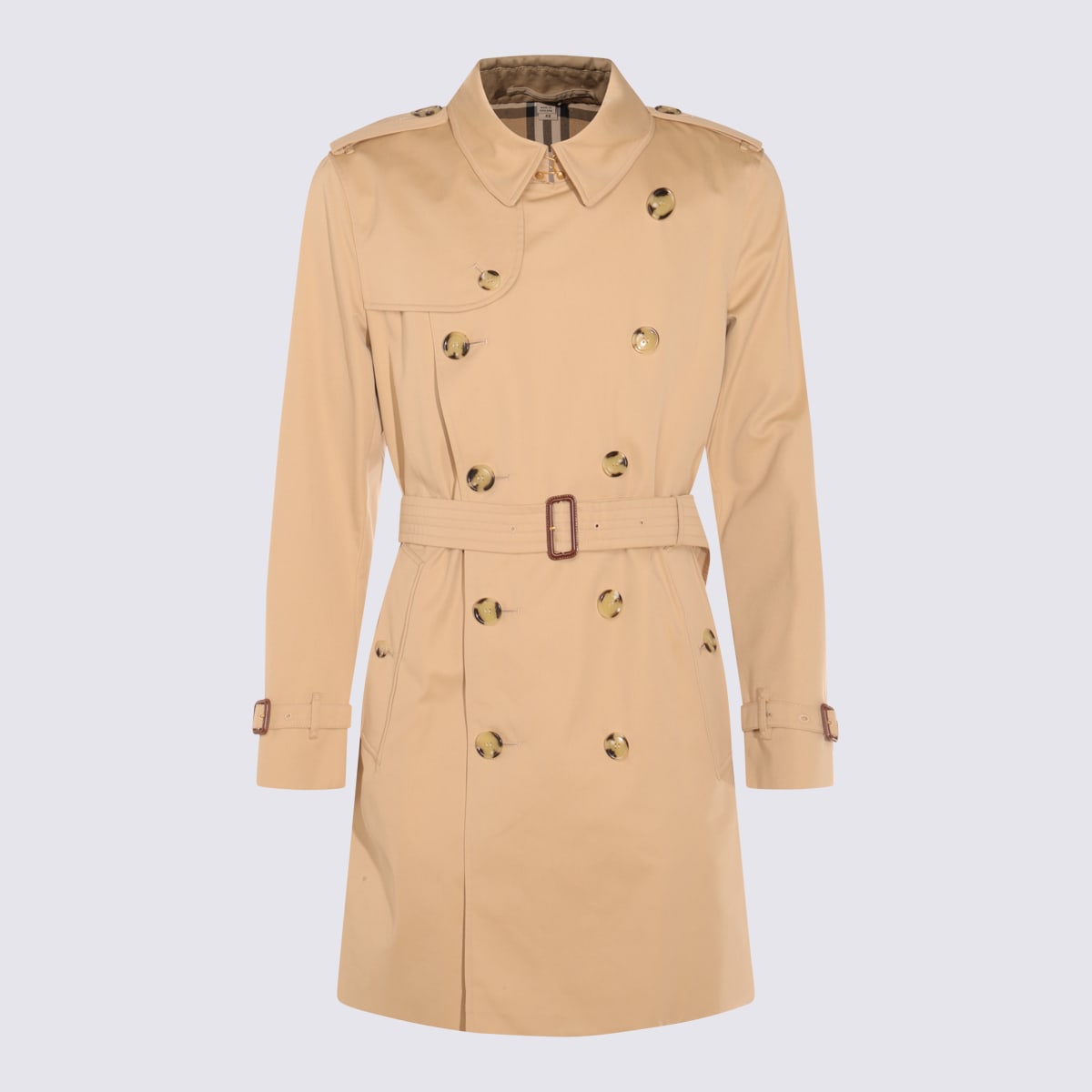 Burberry Beige Cotton Trench Coat