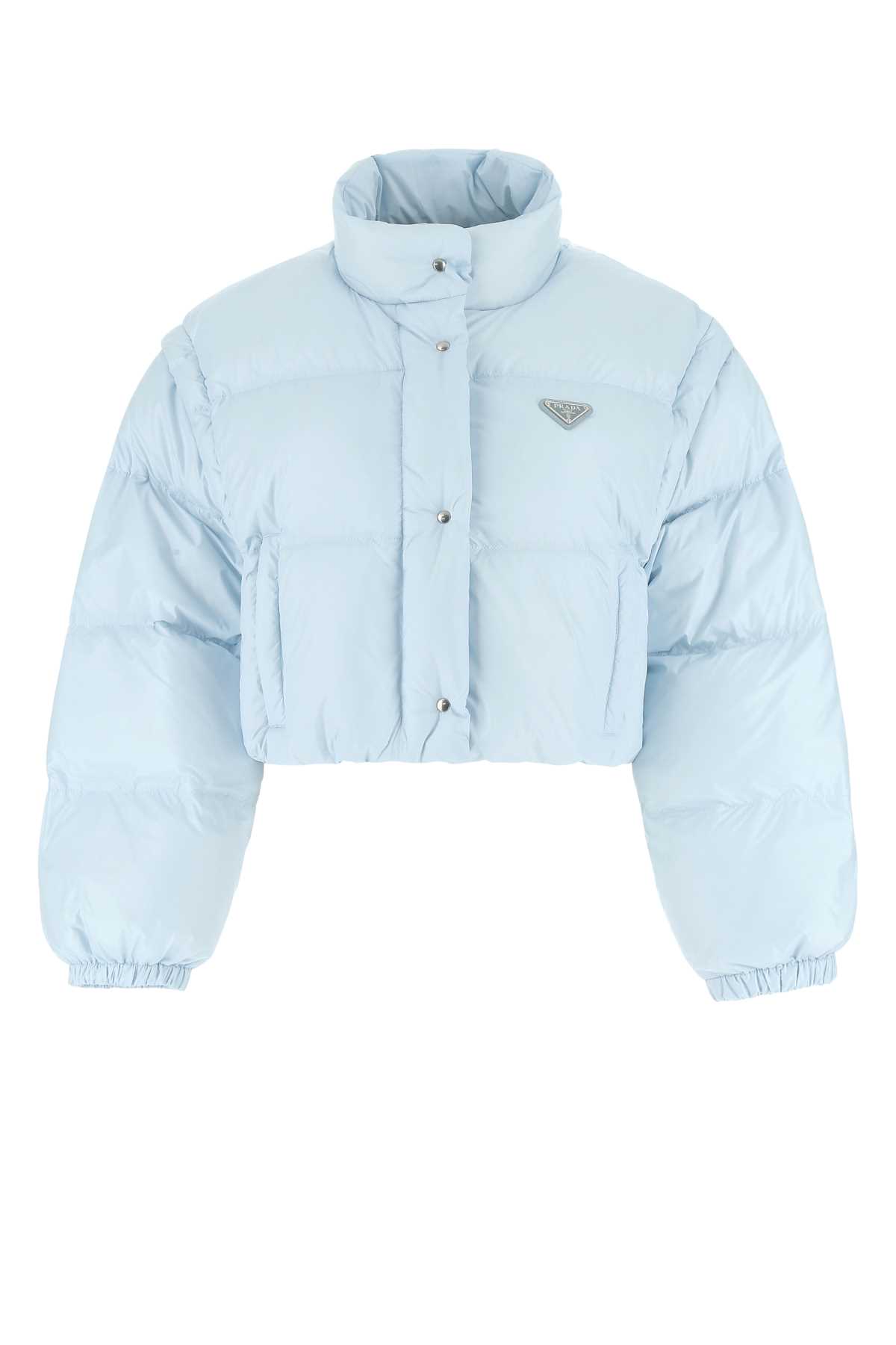 Prada Pastel Light-blue Nylon Down Jacket