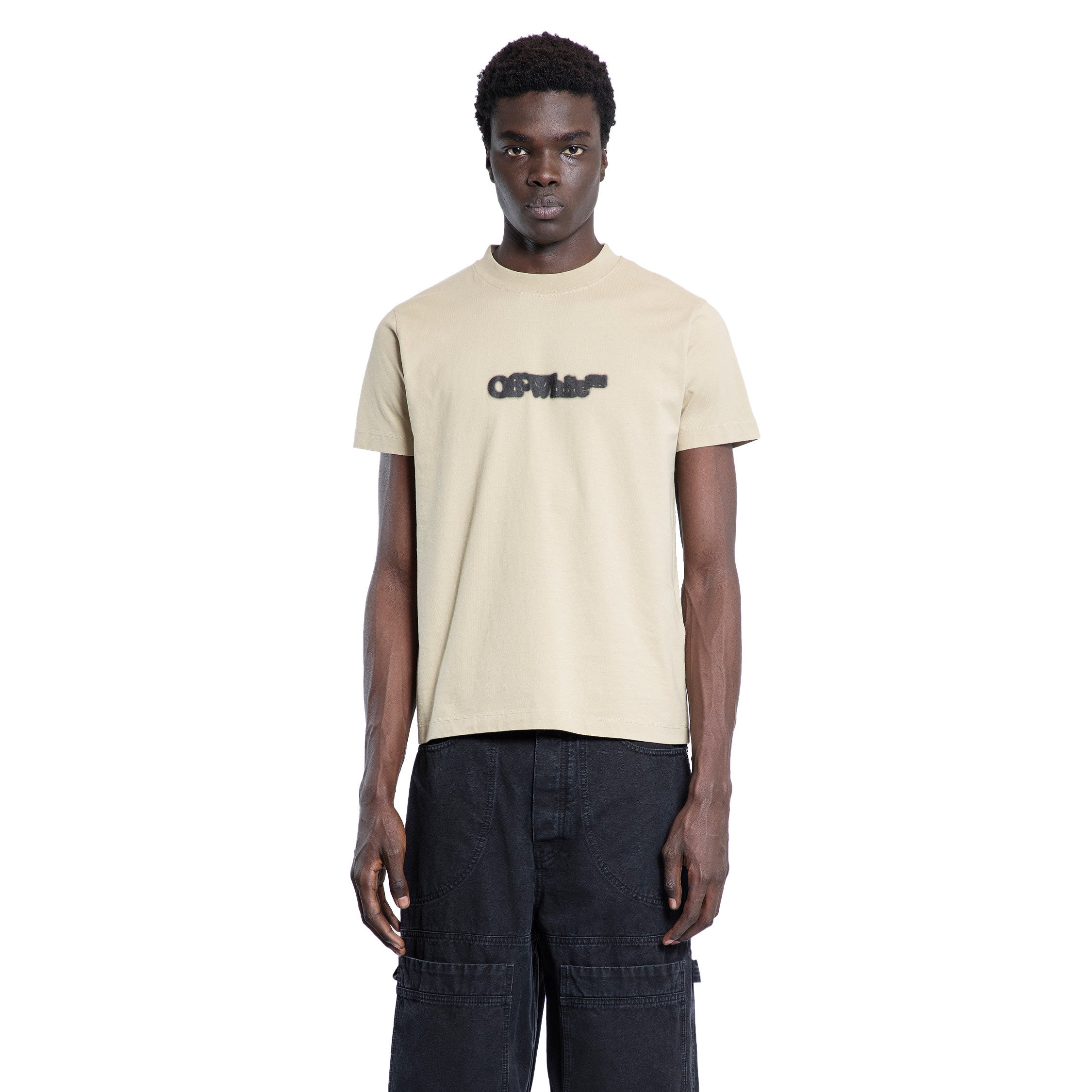 OFF-WHITE MAN YELLOW T-SHIRTS & TANK TOPS