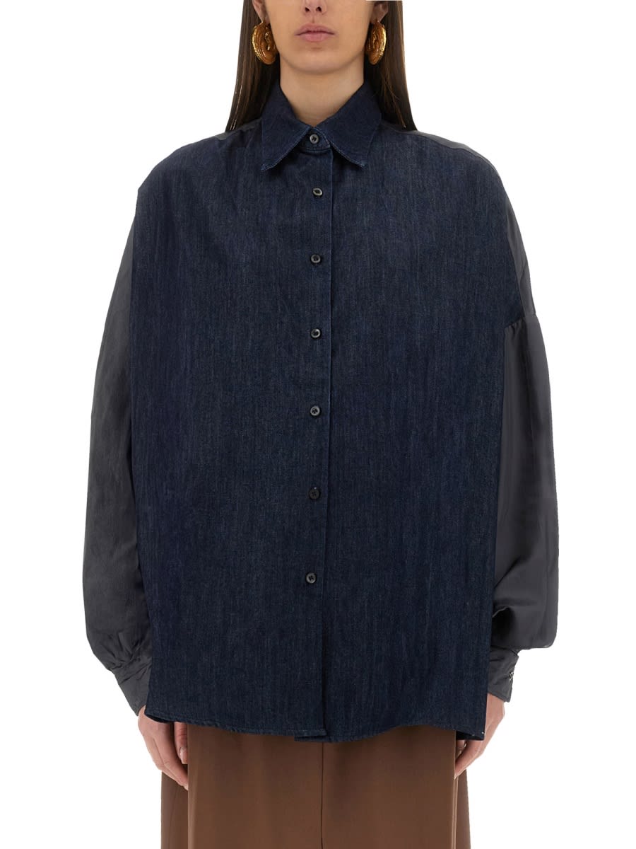 Dries Van Noten 撞色牛仔衬衫