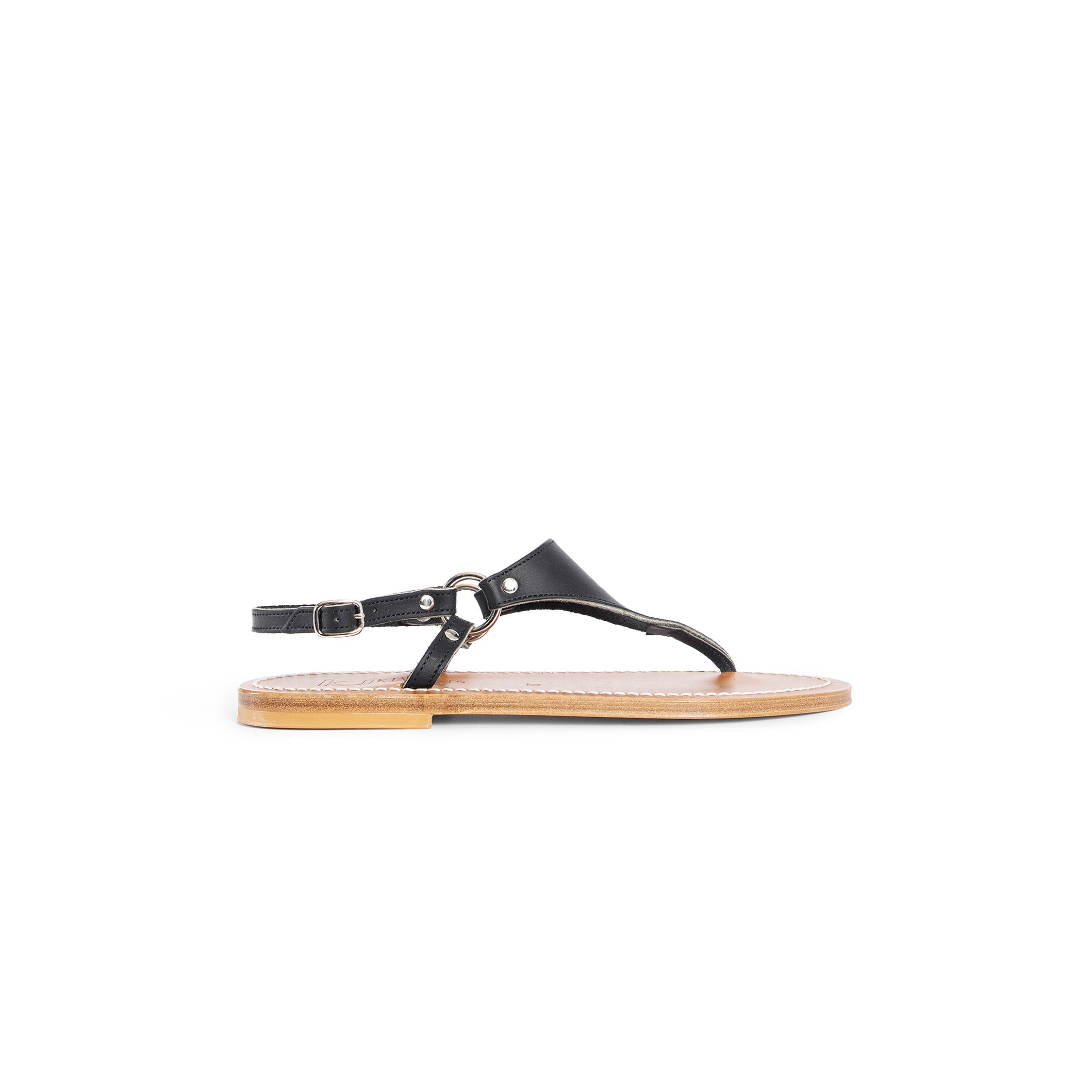 K. JACQUES WOMAN BLACK SANDALS & SLIDES