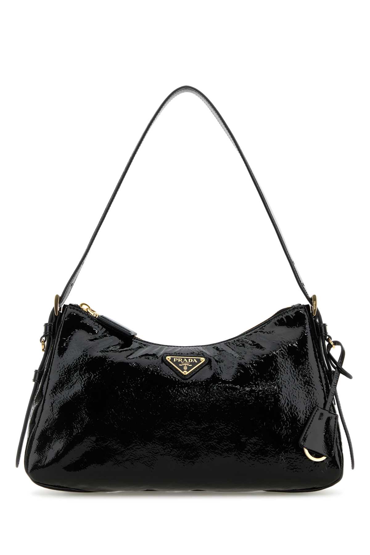 Prada Black Naplak Medium Aimãe Shoulder Bag