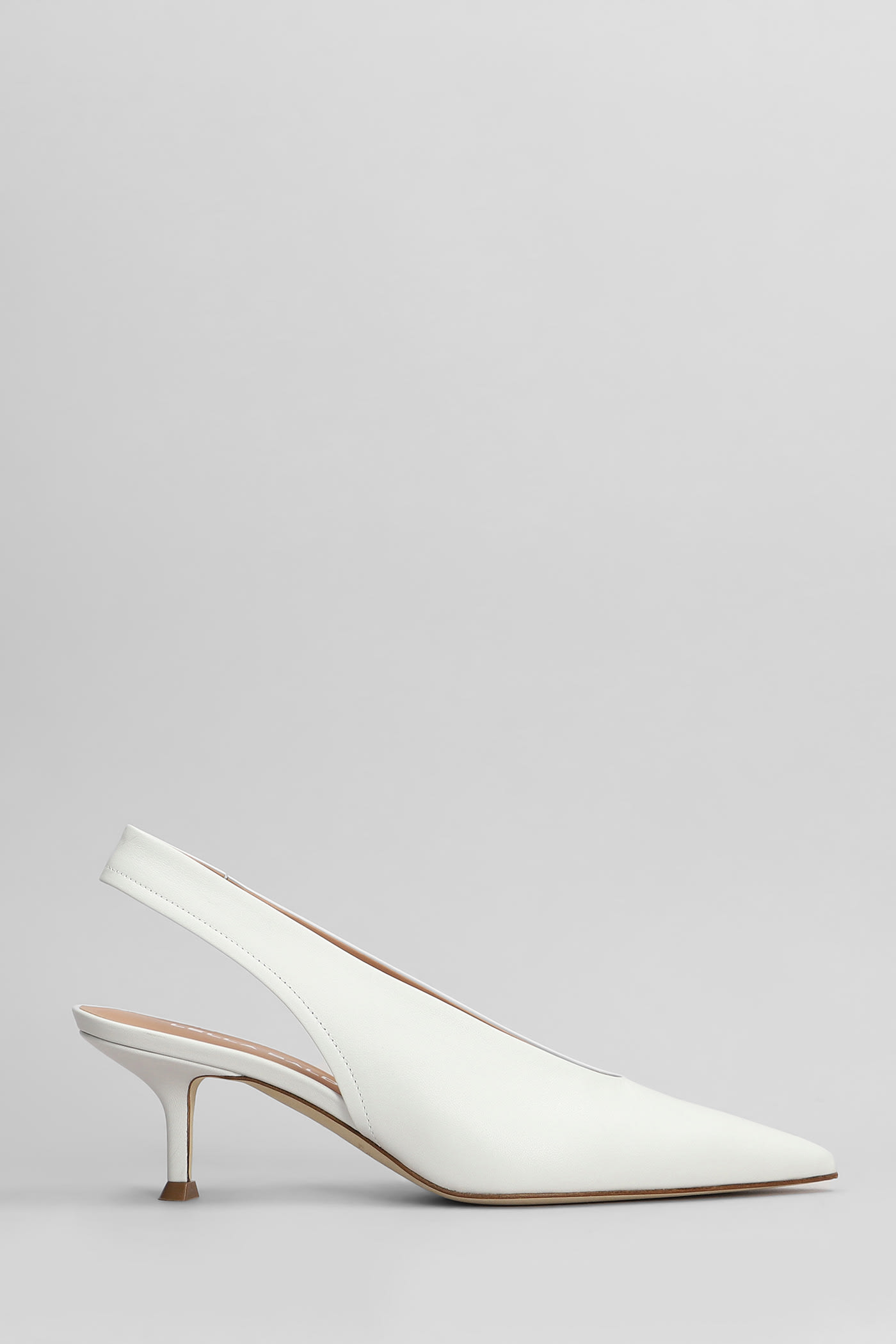 Lella Baldi Pumps In White Leather
