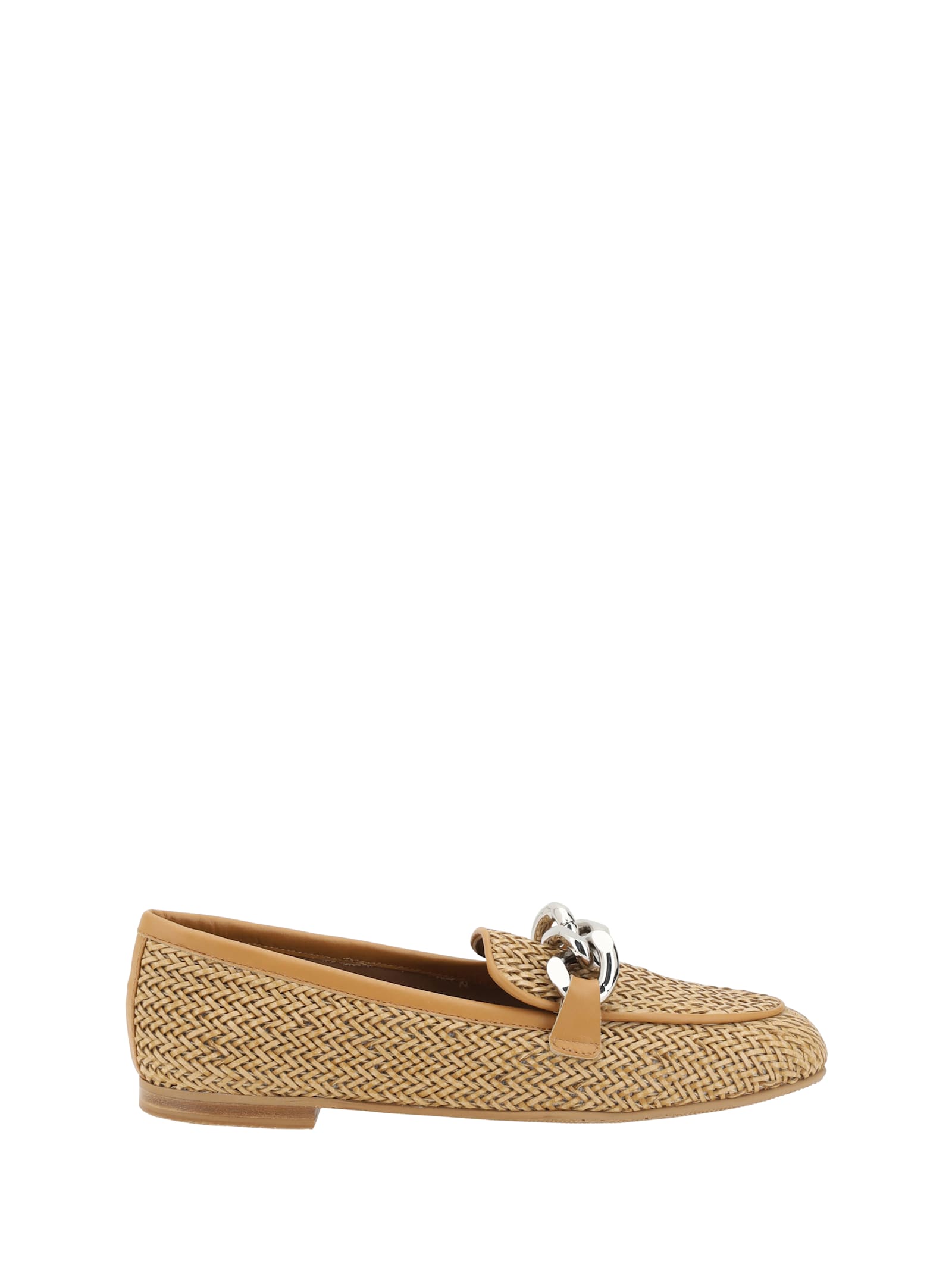 Casadei Woven Leather Loafers