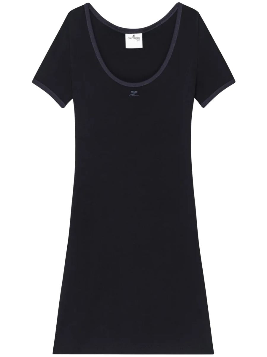 Courrèges Holistic Contrast Mini Dress