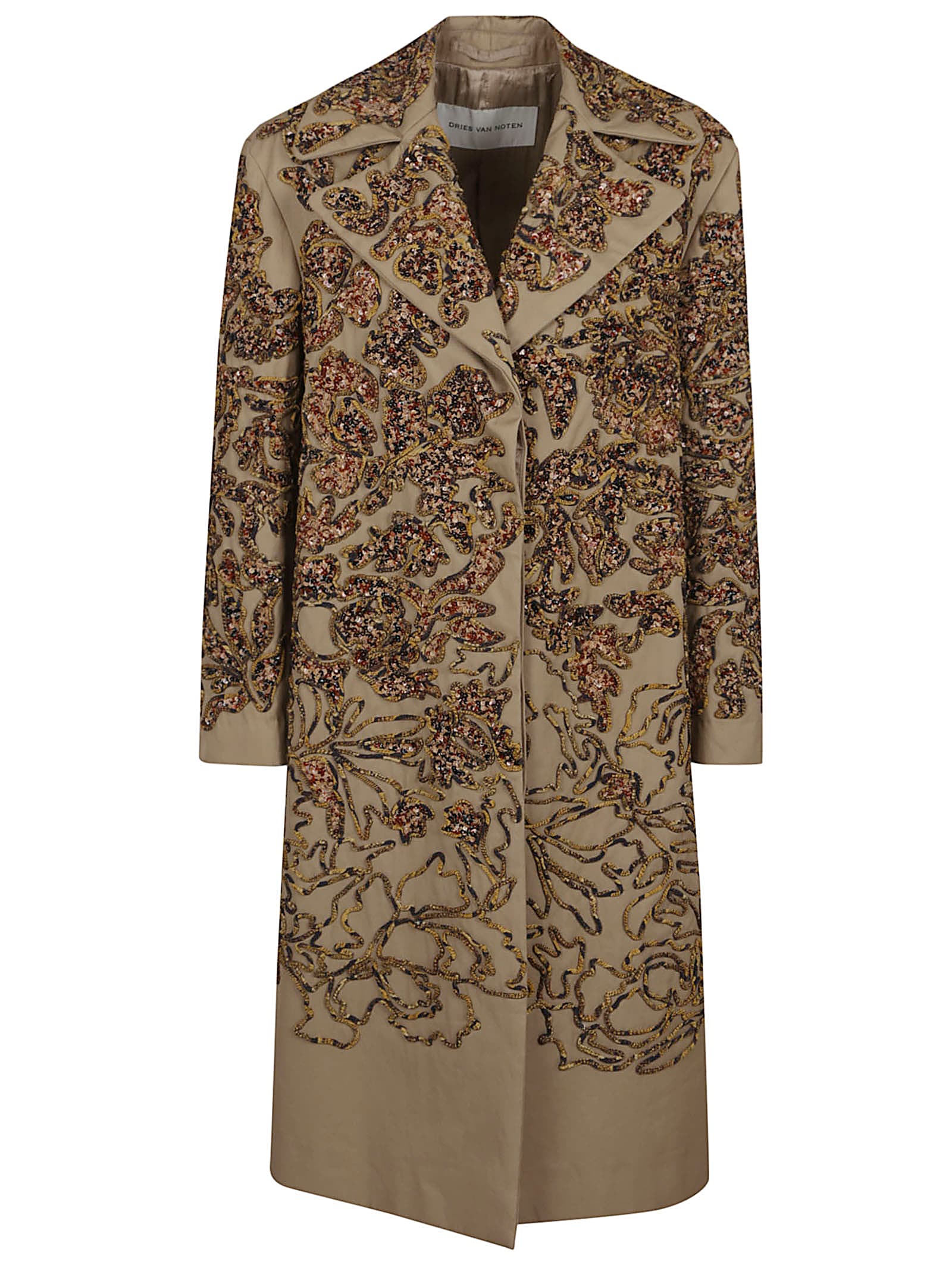 Dries Van Noten Ricca Emb 1149 W. w.coat