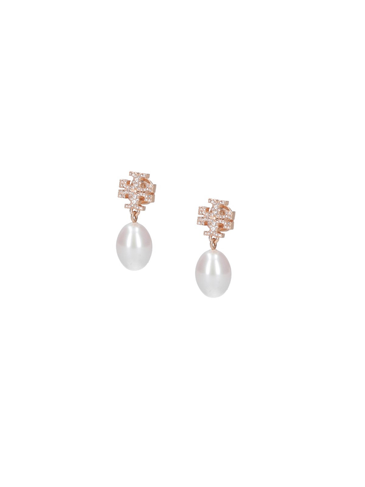 Tory Burch Earrings With Pearls And Rhinestones "Kira"