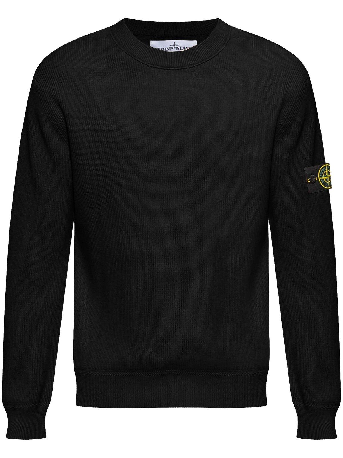 Stone Island Compass-badge Crewneck Sweatshirt
