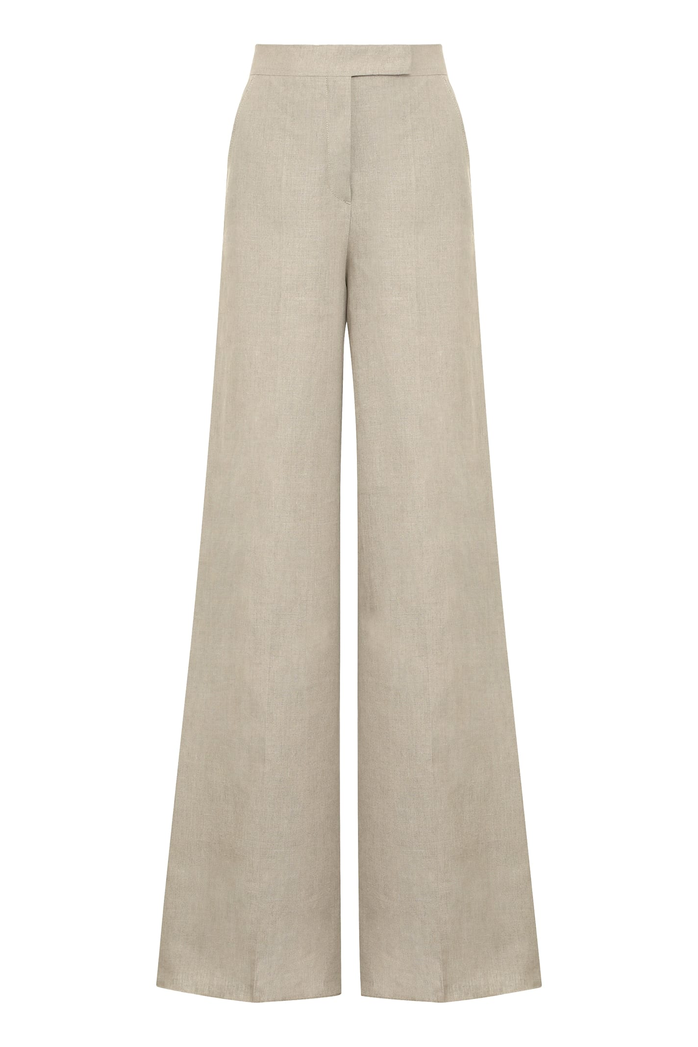 麦丝玛拉（Max Mara）Sequoia 亚麻阔腿裤