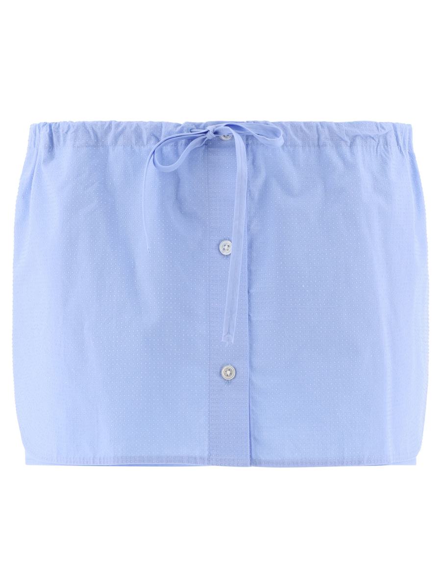 Alexander Wang Drawstring Skort With Crystal Hotfix