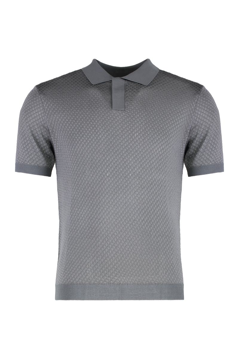 Emporio Armani Knitted Cotton Polo Shirt