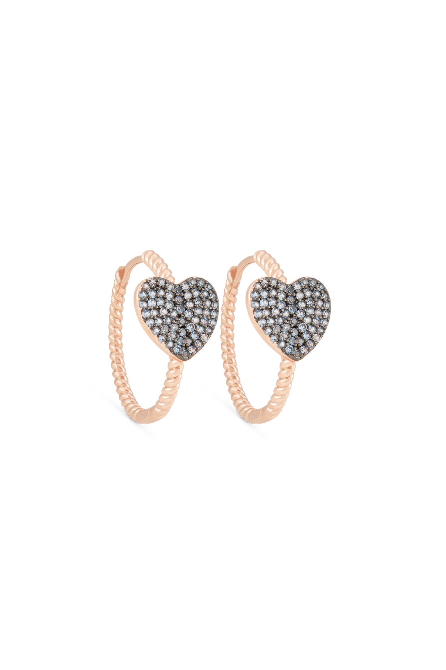 MELUSINA BIJOUX Orecchini Cerchio con Cuore牛仔裤
