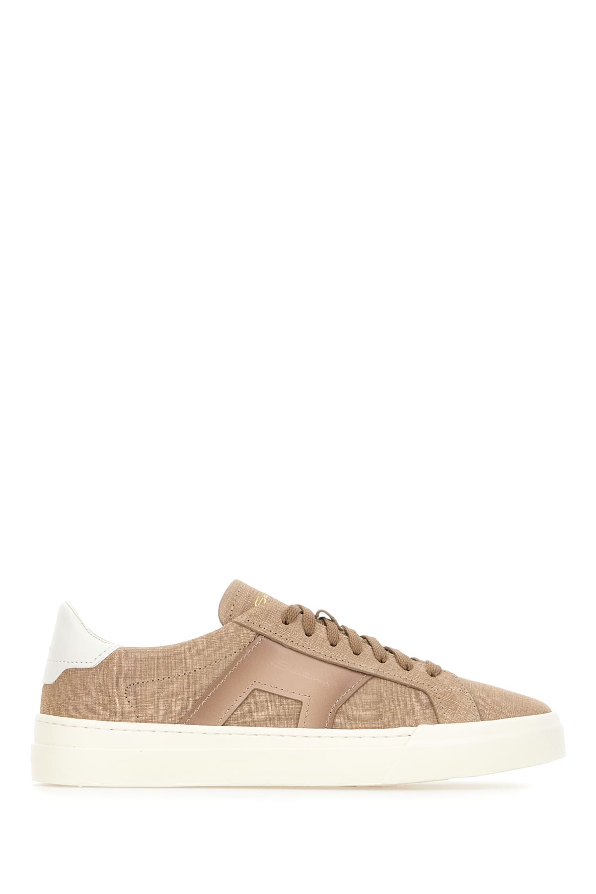 Santoni Cappuccino Fabric Sneakers