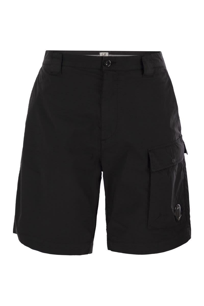 C. P. Company Cotton Cargo Shorts With Lens