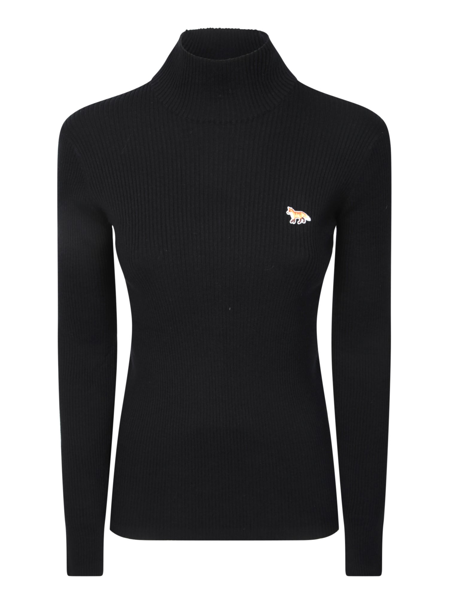 Maison Kitsuné 小狐狸贴布黑色毛衣