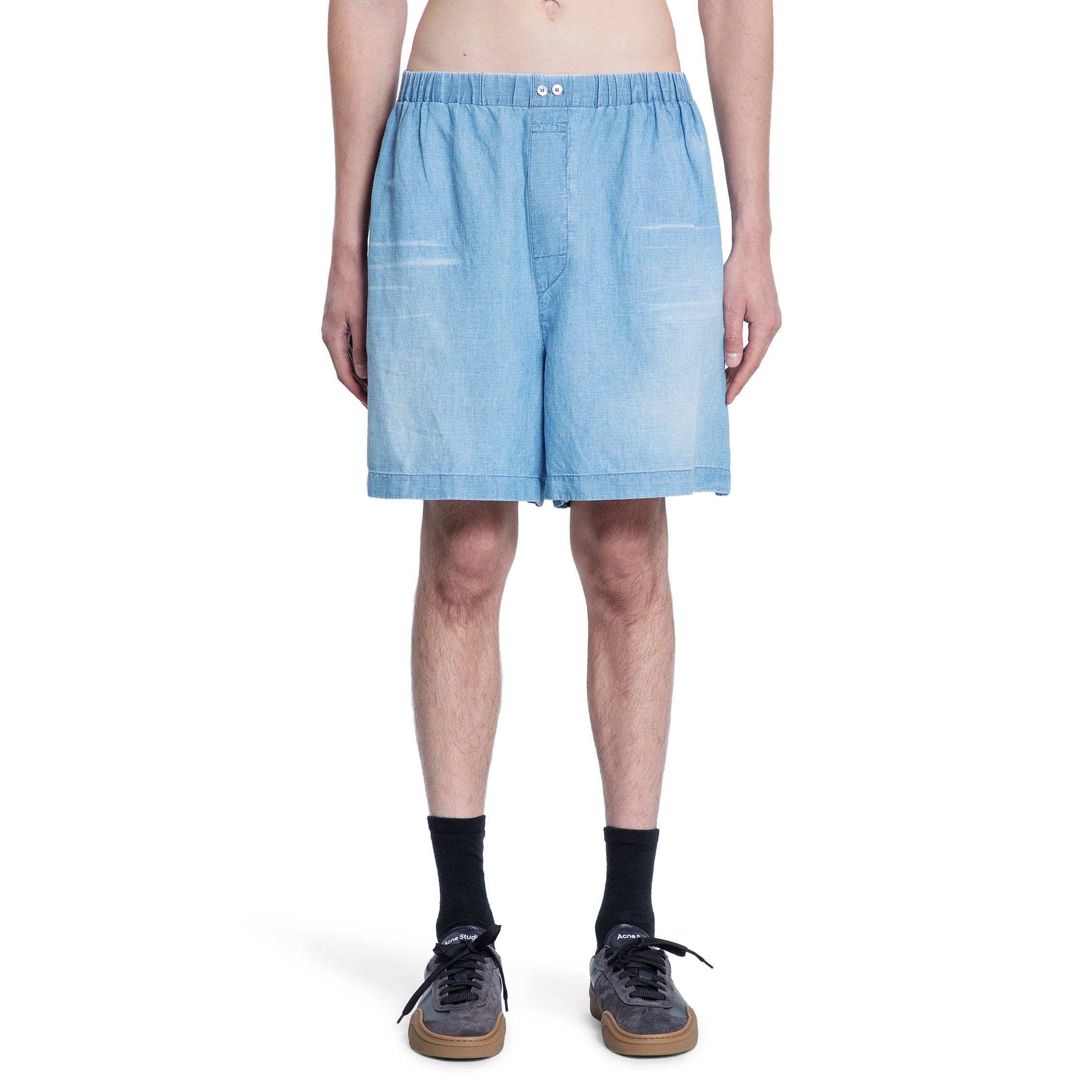 ACNE STUDIOS MAN BLUE SHORTS & SKIRTS