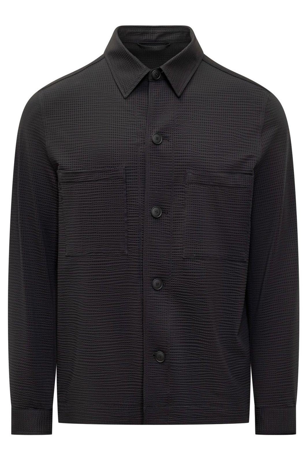 Hugo Boss Relaxed-fit Button-up Overshirt