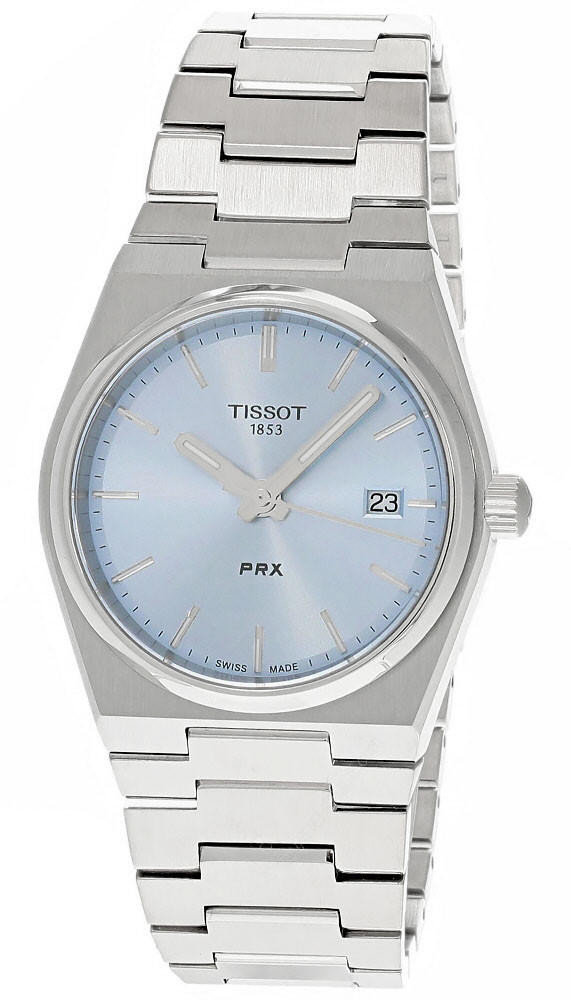 TISSOT PRX 35MM QTZ SS Light Blue Dial Unisex Watch T137.210.11.351.00 / T1372101135100